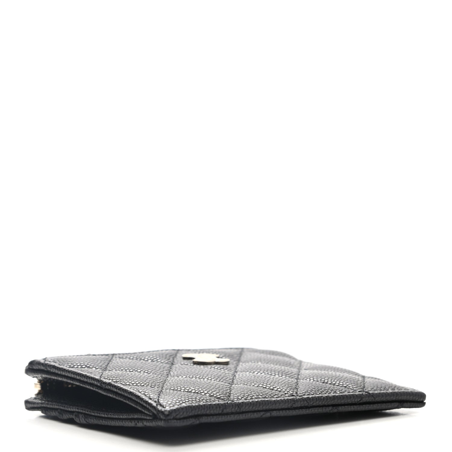 Chanel Caviar Quilted CC Zip Card Holder Black 4 of 8