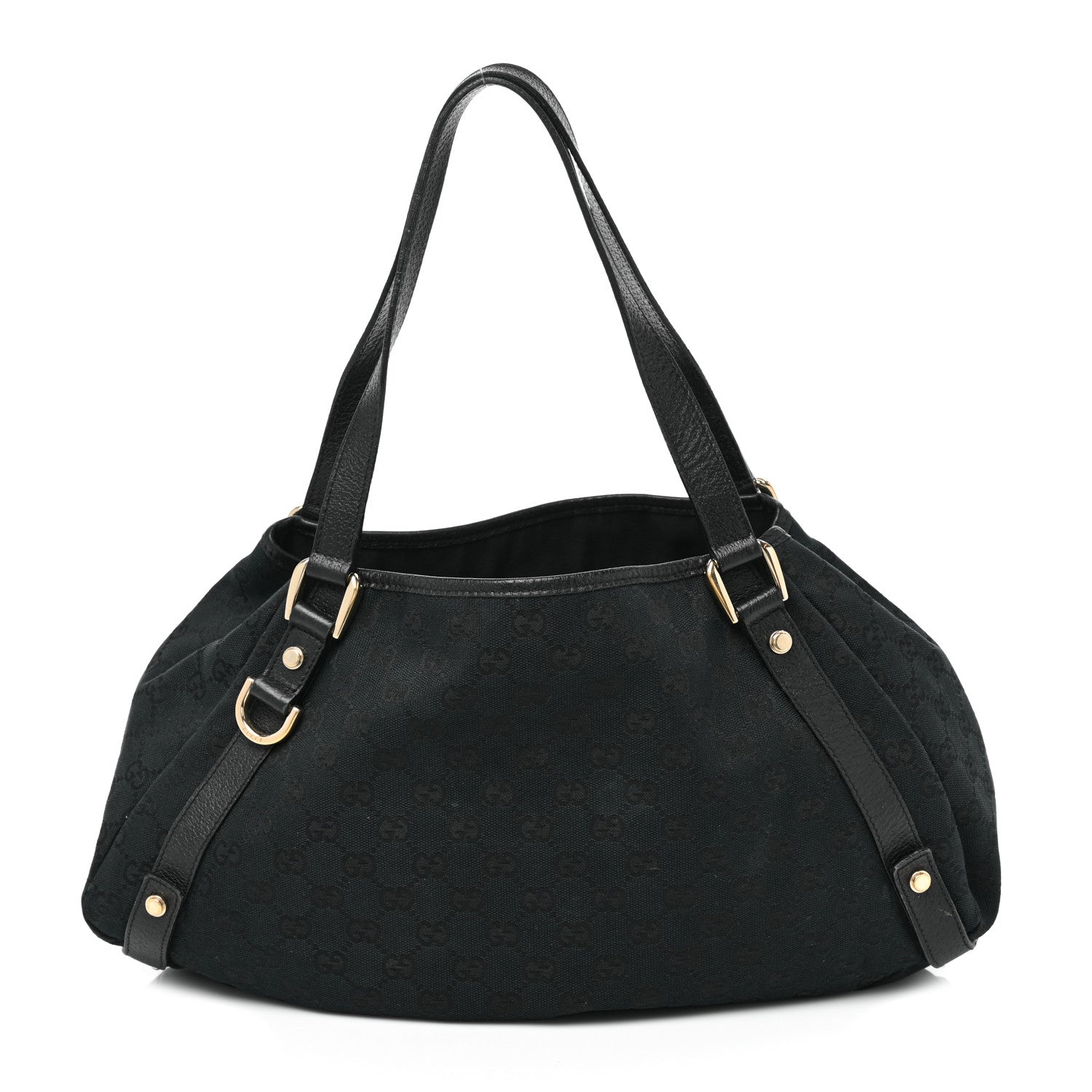 Gucci Monogram Medium Abbey Shoulder Bag Black 1 of 9