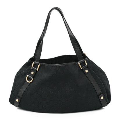 Gucci Monogram Medium Abbey Shoulder Bag Black 1 of 9