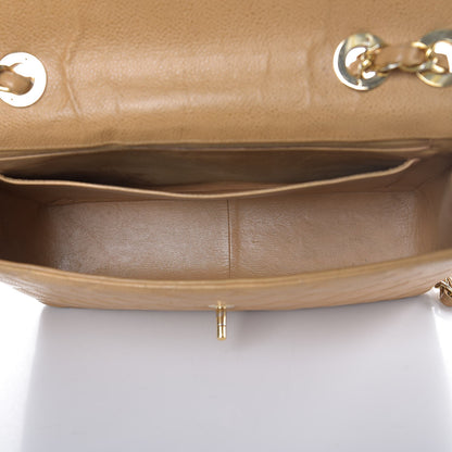 Chanel Caviar Quilted Jumbo Single Flap Beige 5 of 18