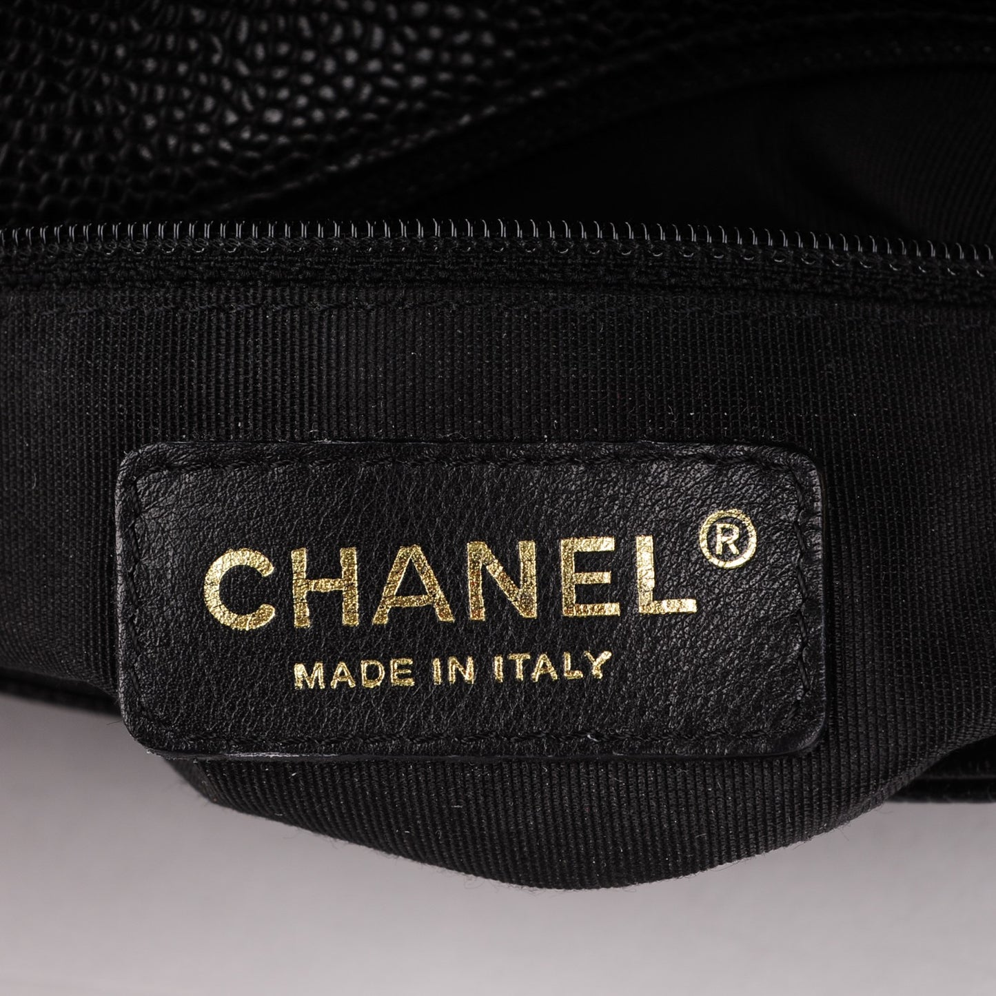 Caviar Quilted Flap Shoulder Bag Black