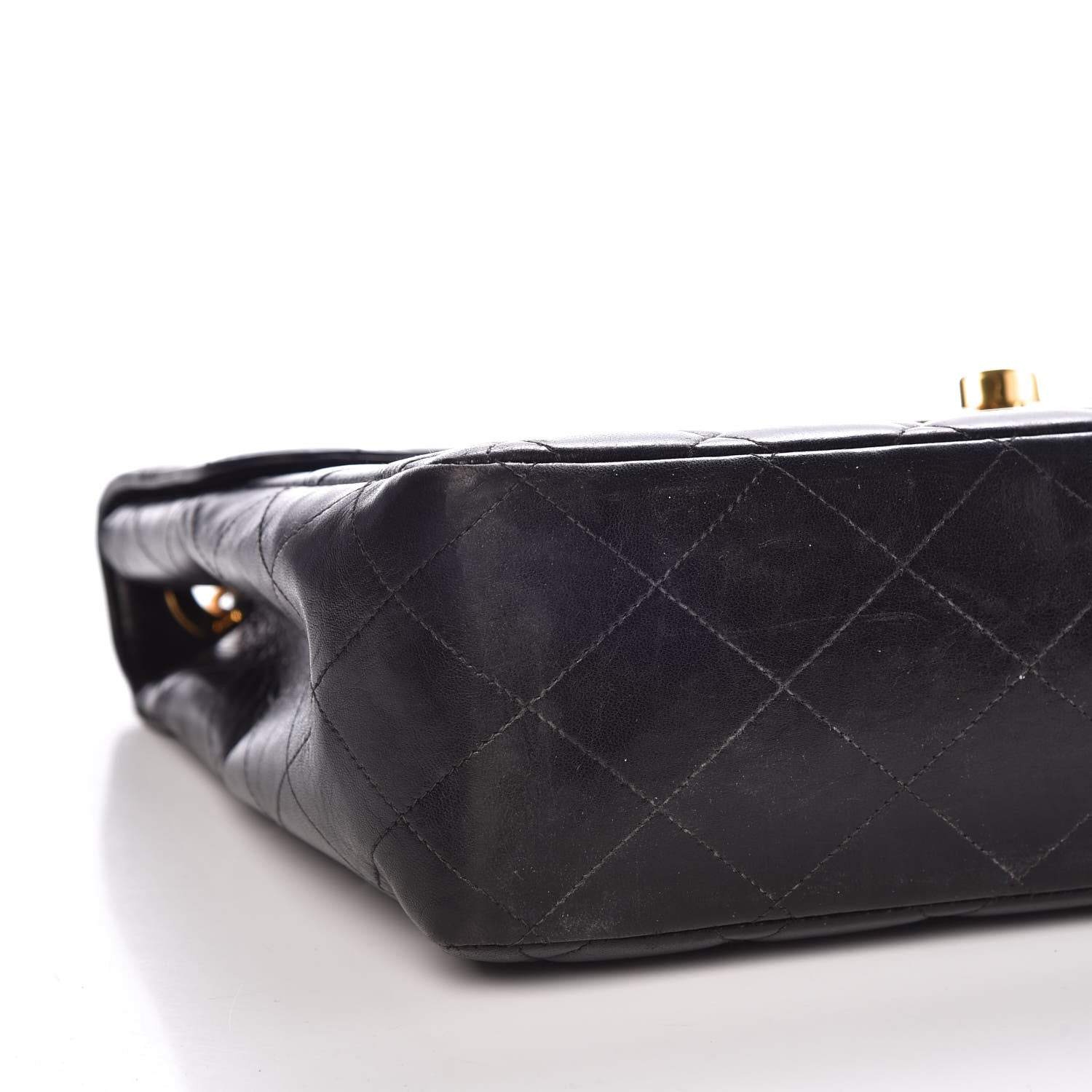 Chanel Lambskin Quilted Jumbo Single Flap Black 9 of 16