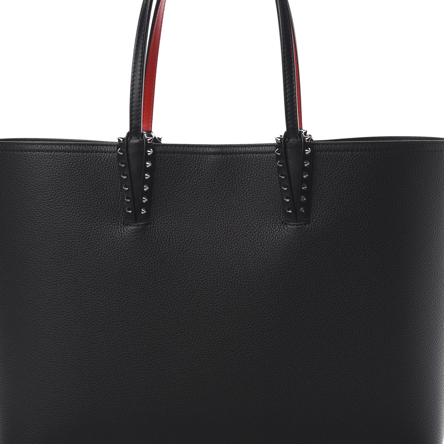Calfskin Spikes East West Cabata Tote Black