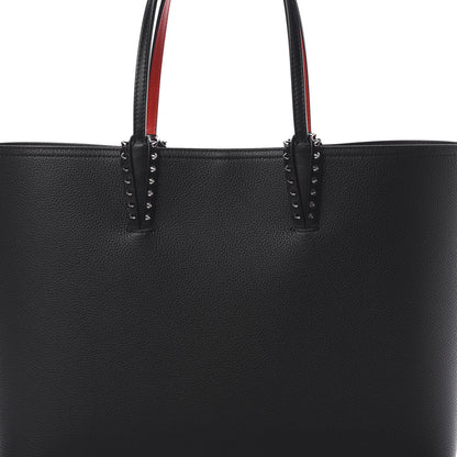 Christian Louboutin Calfskin Spikes East West Cabata Tote Black 9 of 12