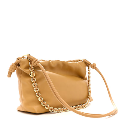 Loewe Mellow Nappa Donut Medium Chain Flamenco Knot Clutch Sahara 3 of 13