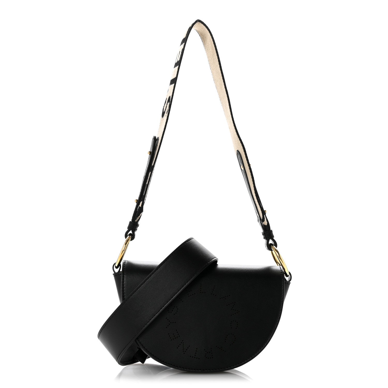 Stella McCartney Eco Soft Alter Nappa Perforated Logo Mini Marlee Black 1 of 11