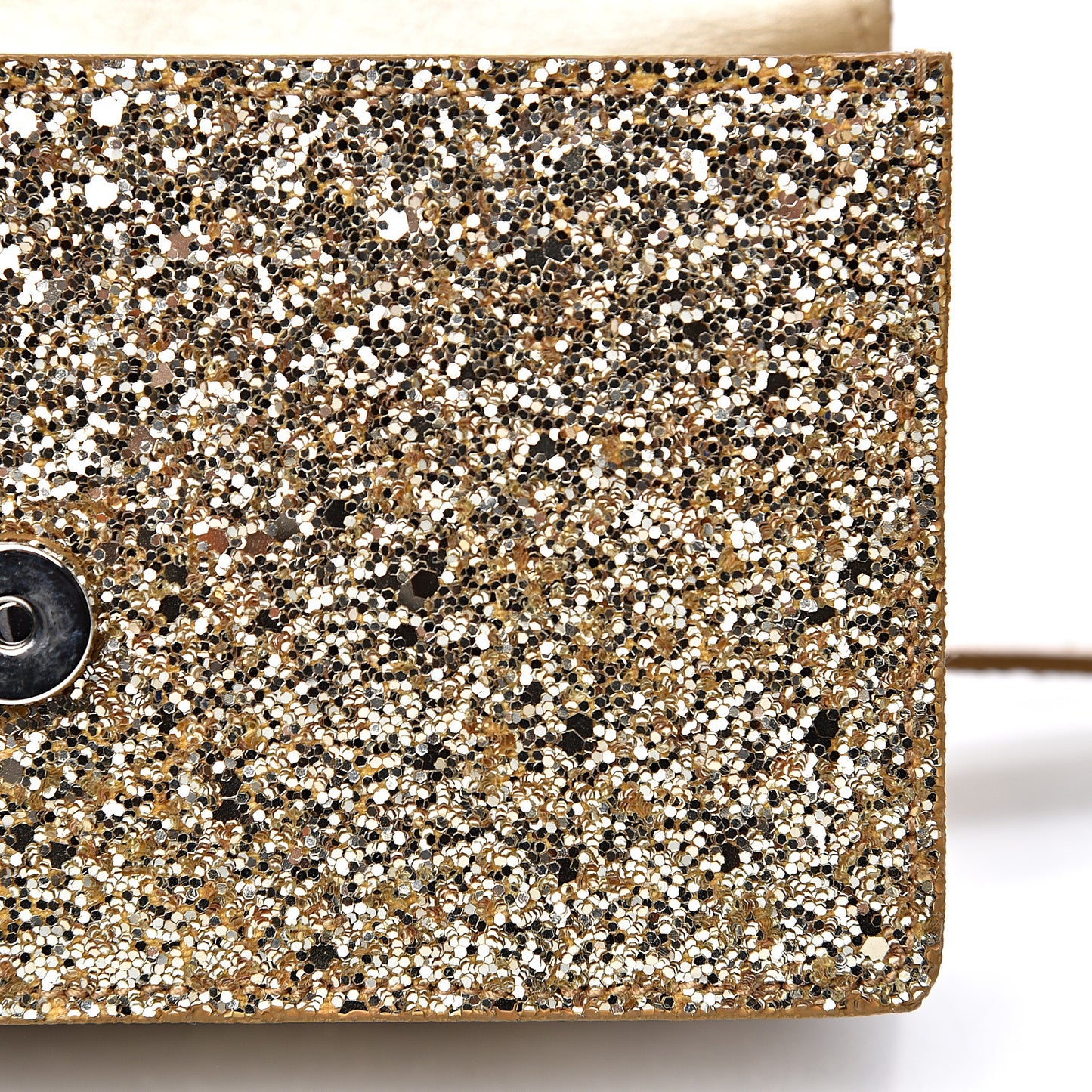 Glitter Small Lulu Bunny Satchel Gold Silver