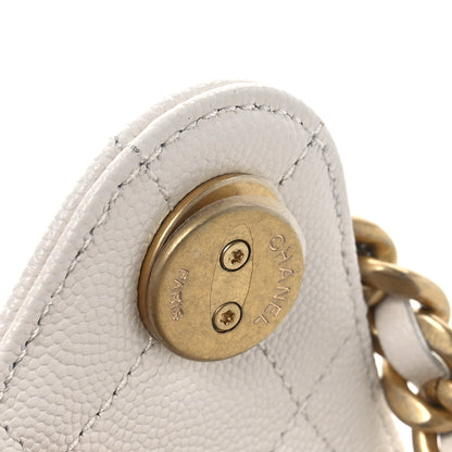 Chanel Caviar Quilted Small Chanel 25 Handbag White 12 of 13
