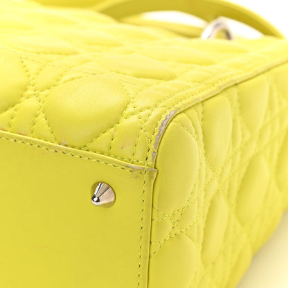 Christian Dior Lambskin Cannage Medium Lady Dior Vert Acid 18 of 18