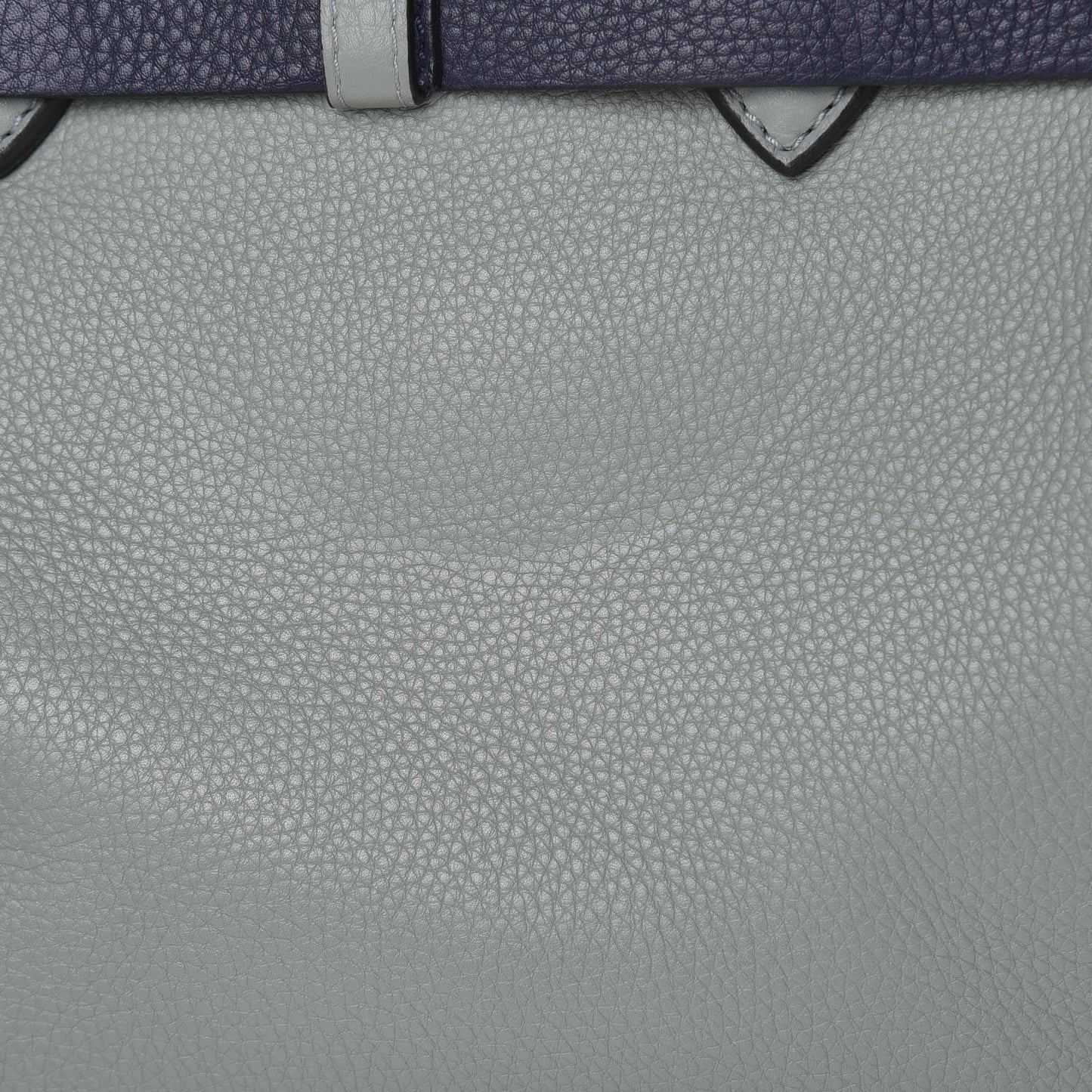 Soft Grain Calfskin Small Belt Bag Grey Blue