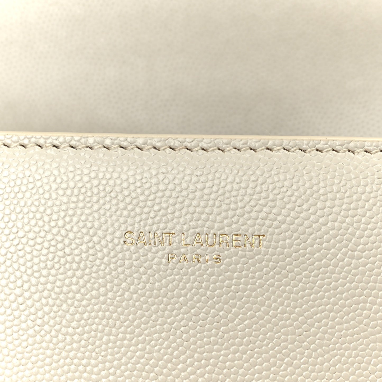 Grain de Poudre Medium Classic Monogram Cassandra Top Handle Crema Soft Rouge Legion