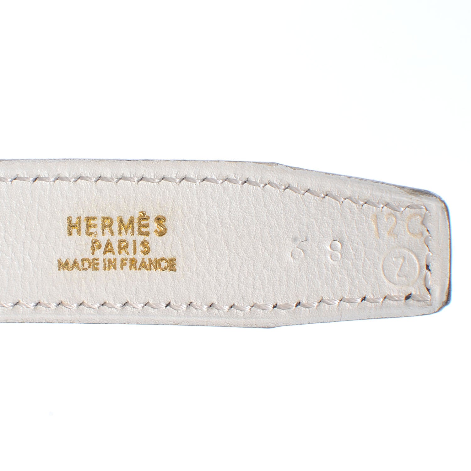 Hermes Courchevel Swift Reversible Constance 24mm H Belt Indigo and Blanc 68 6 of 6