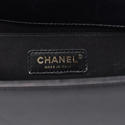 Chanel Lambskin Quilted Medium Boy Flap Black 5 of 17