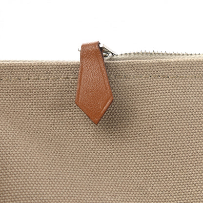 Hermes Toile Flat Yachting Pouch Gris Fonce 8 of 9