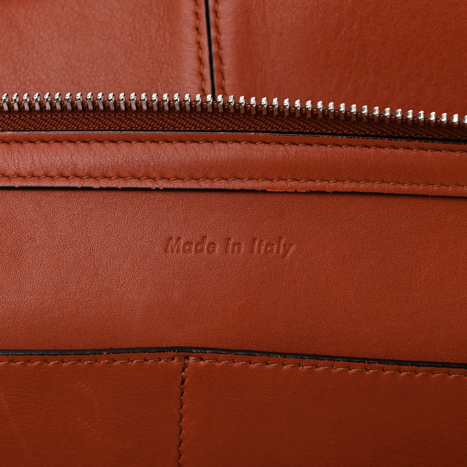 Celine Calfskin Medium Tri-Fold Bag Brick 7 of 13