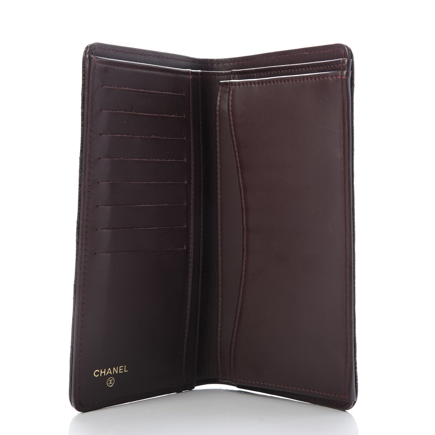 Caviar Quilted Yen Wallet Black