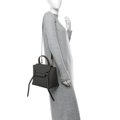 Celine Baby Grained Calfskin Micro Belt Bag Grey 2 of 13