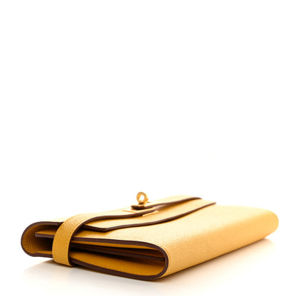 Hermes Epsom Kelly Longue Wallet Jaune Ambre 4 of 8