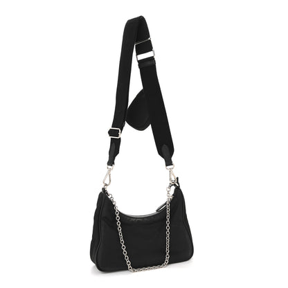 Prada Nylon Re-Edition 2005 Shoulder Bag Black 3 of 14