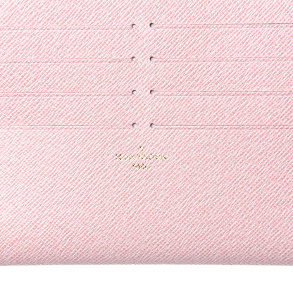 Louis Vuitton Calfskin Felicie Card Holder Insert Rose Ballerine 6 of 8