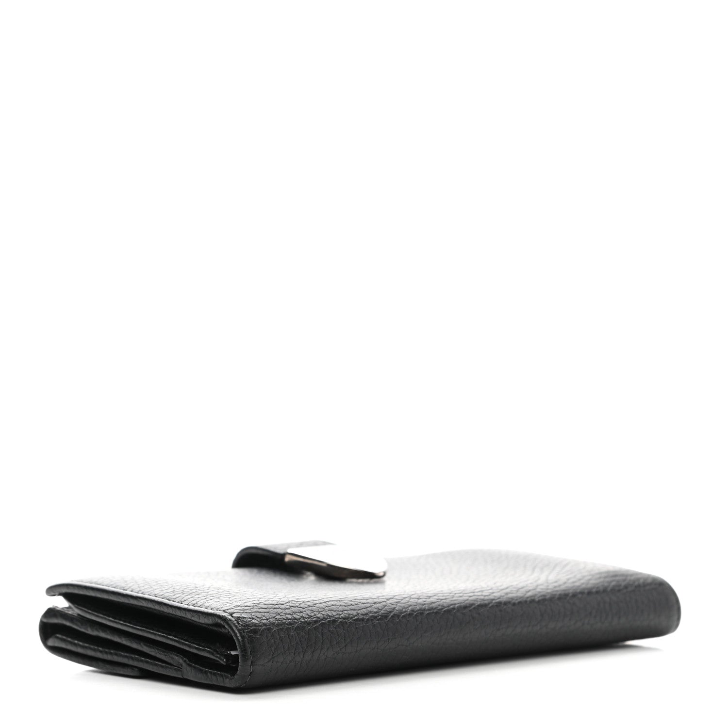Gucci Pebbled Calfskin Continental Wallet Black 4 of 8