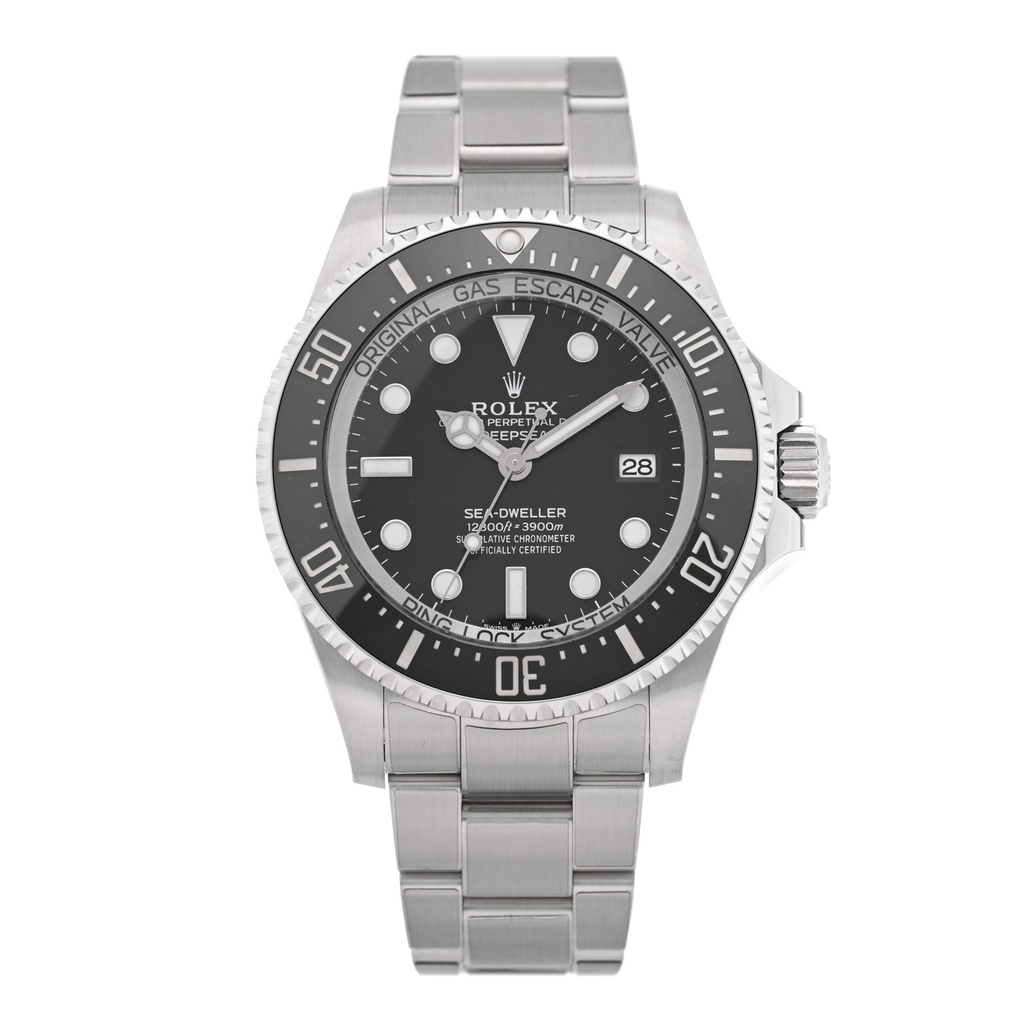 Rolex Stainless Steel 44mm Oyster Perpetual Date Sea-Dweller Deepsea Watch Intense Black 136660 1 of 4