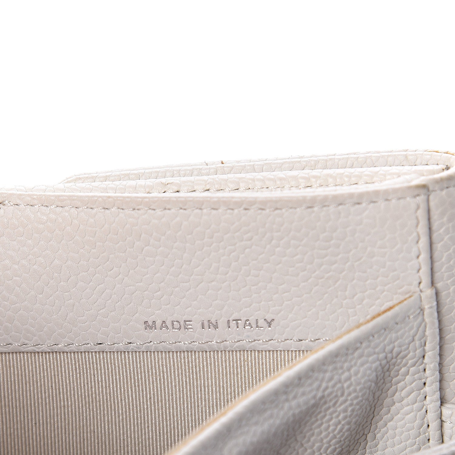 Chanel Caviar Outdoor Ligne French Wallet White 6 of 7