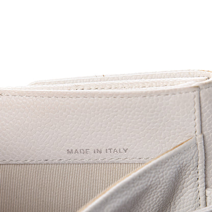 Chanel Caviar Outdoor Ligne French Wallet White 6 of 7