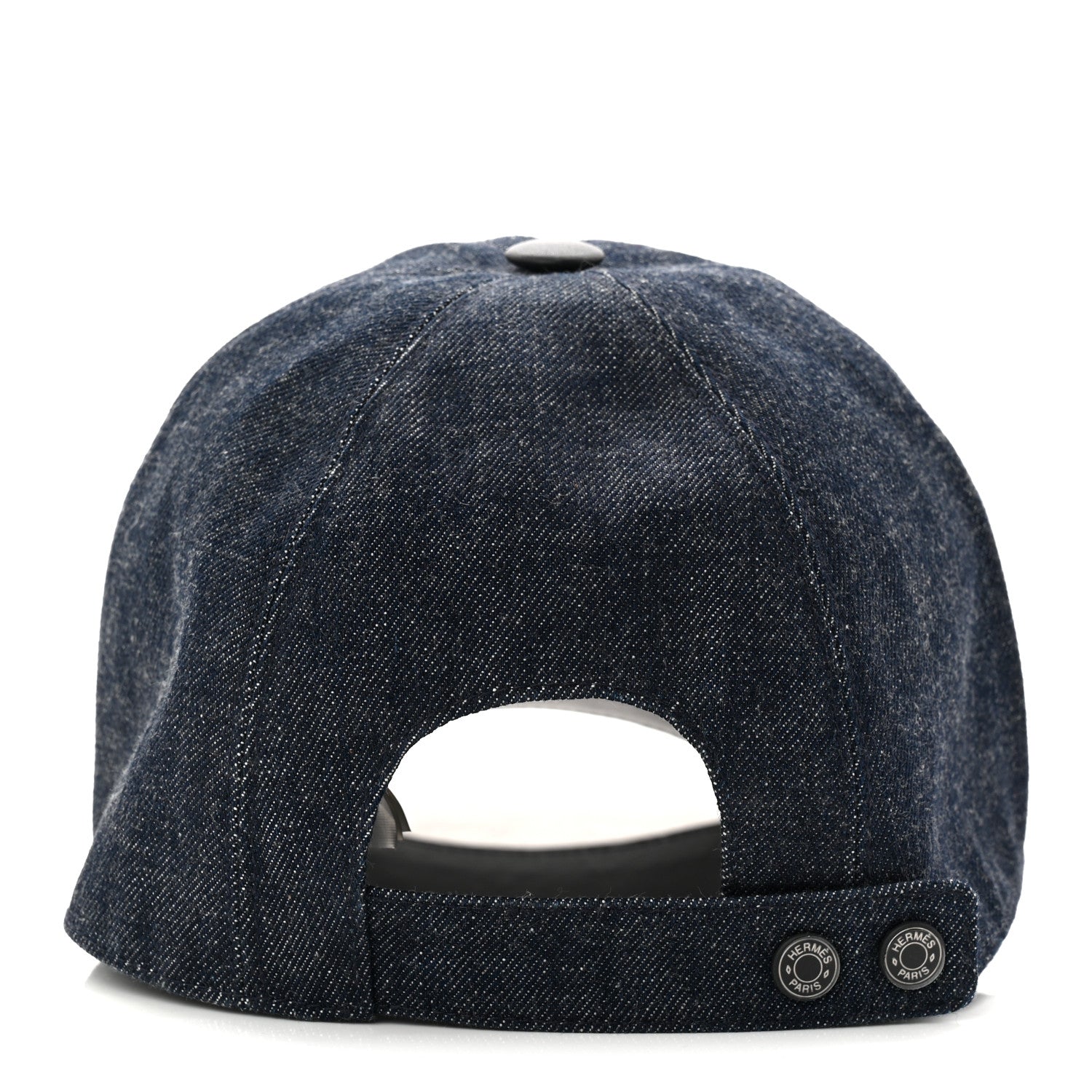 Hermes Cotton Denim Swift Sevres Evelyne Cap 59 Indigo Black 5 of 8