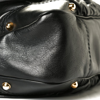 Gucci Calfskin Large Jockey Hobo Black 6 of 7