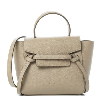 Celine Grained Calfskin Pico Belt Bag Light Taupe 1 of 13