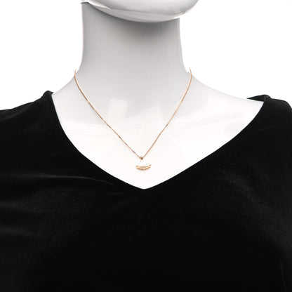 Bulgari 18K Rose Gold Diamond Mother of Pearl Small Divas' Dream Pendant Necklace 2 of 8