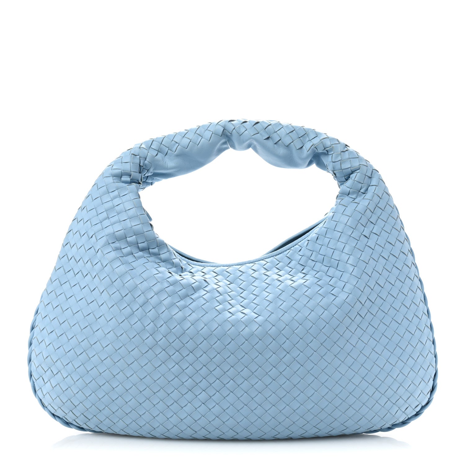 Bottega Veneta Nappa Intrecciato Large Veneta Hobo Light Blue 1 of 14