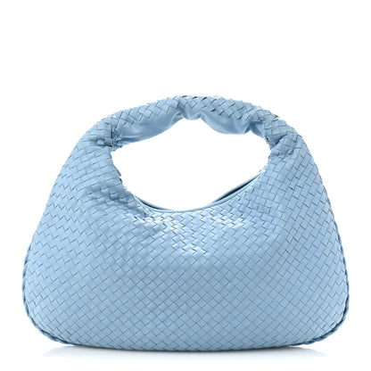 Bottega Veneta Nappa Intrecciato Large Veneta Hobo Light Blue 1 of 14