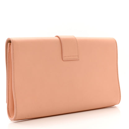 Saint Laurent Calfskin Classic Y Ligne Clutch Blush 3 of 9