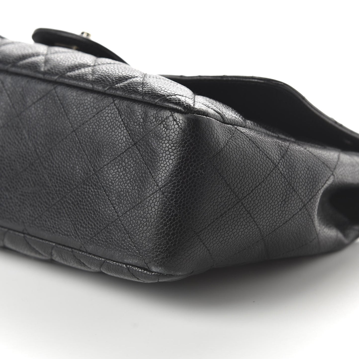 Caviar Quilted Jumbo Single Flap Black