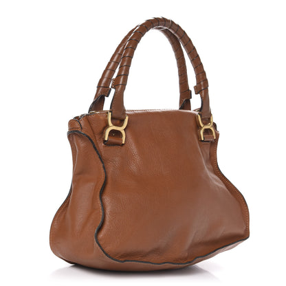 Chloe Calfskin Medium Marcie Satchel Tan 2 of 18