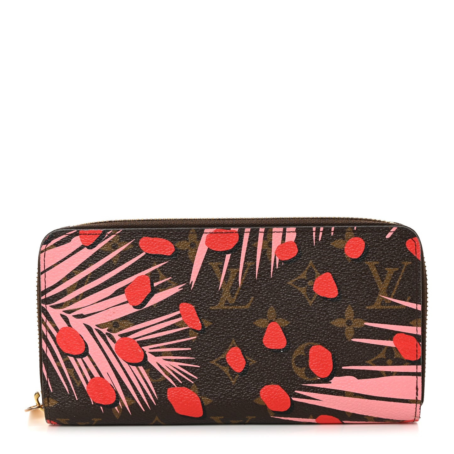 Monogram Jungle Dots Zippy Wallet Sugar Pink Poppy