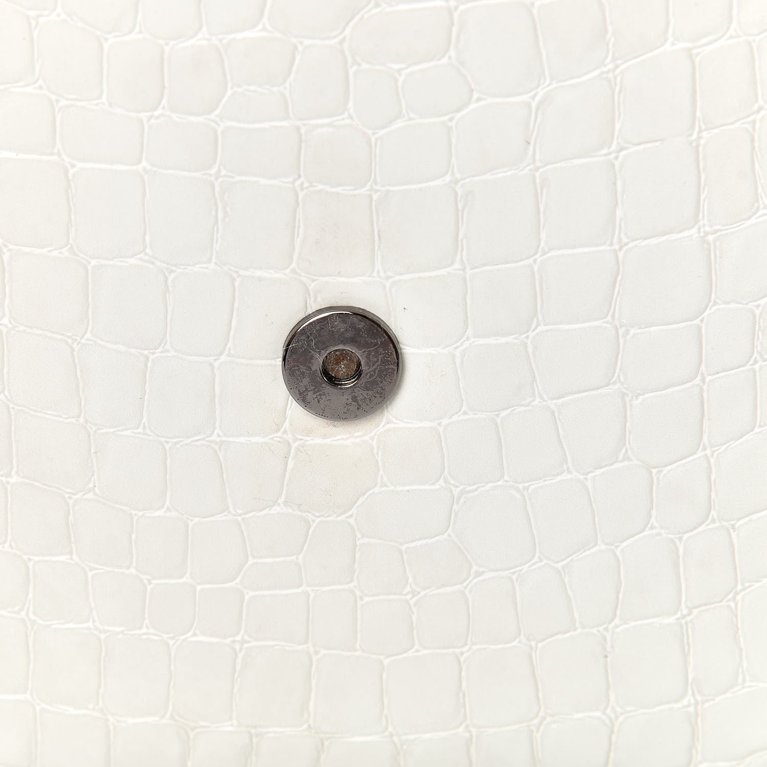 Stella McCartney Embossed Crocodile Effect Medium Falabella Box Shoulder Bag Ivory 10 of 10