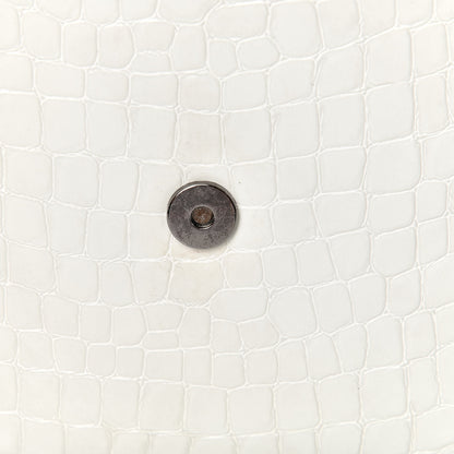 Stella McCartney Embossed Crocodile Effect Medium Falabella Box Shoulder Bag Ivory 10 of 10