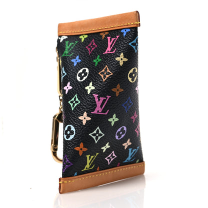 Louis Vuitton Monogram Multicolor Berlingot Coin Purse Black 3 of 7