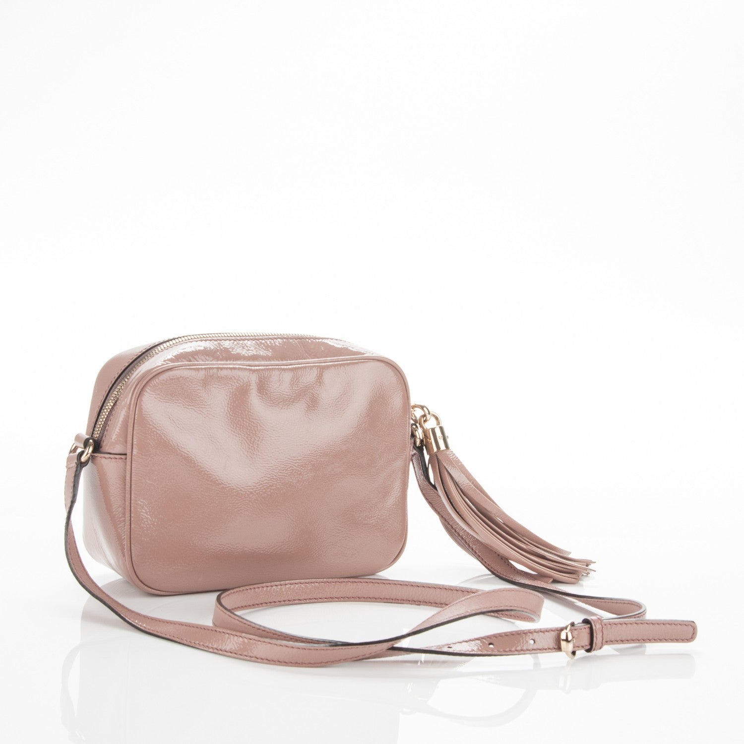 Gucci Vernice Naplack Small Soho Disco Bag Dark Cipria 3 of 7