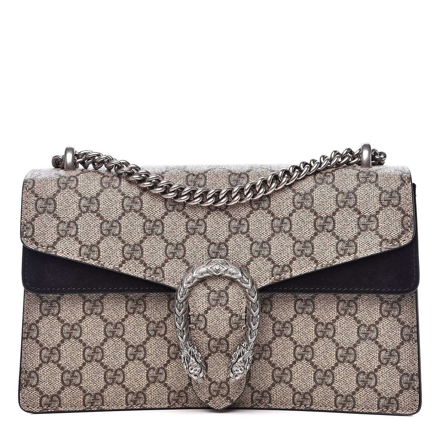 GG Supreme Monogram Small Dionysus Shoulder Bag Black