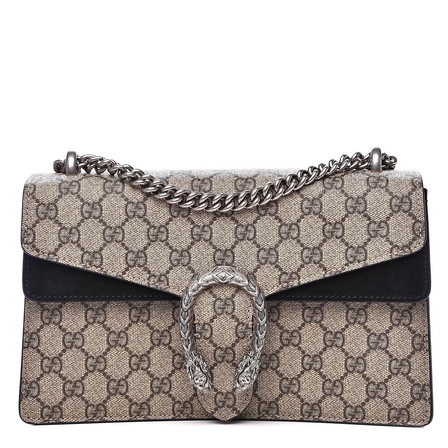 Gucci GG Supreme Monogram Small Dionysus Shoulder Bag Black 1 of 13