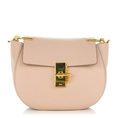 Chloe Grained Lambskin Drew Shoulder Bag Cement Pink 2 of 8