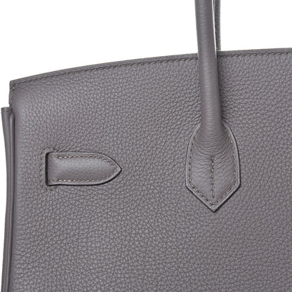 Hermes Togo Birkin 35 Etain 9 of 35