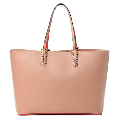 Christian Louboutin Calfskin Spikes East West Cabata Tote Ballerina 1 of 15
