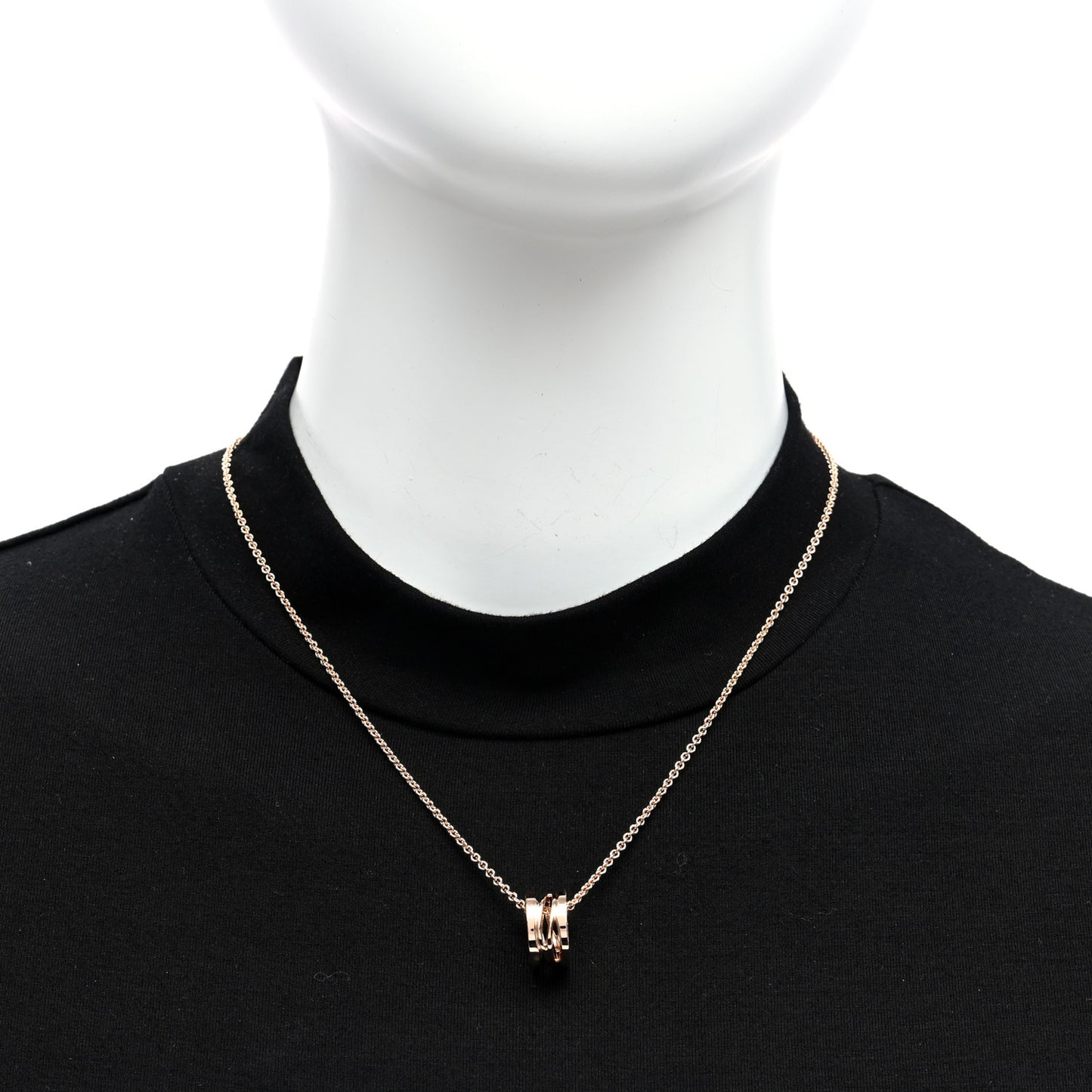 18K Rose Gold B.Zero1 Open Legends Pendant Necklace