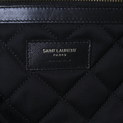 Saint Laurent Calfskin Quilted ES Giant Travel Bag Black 5 of 9