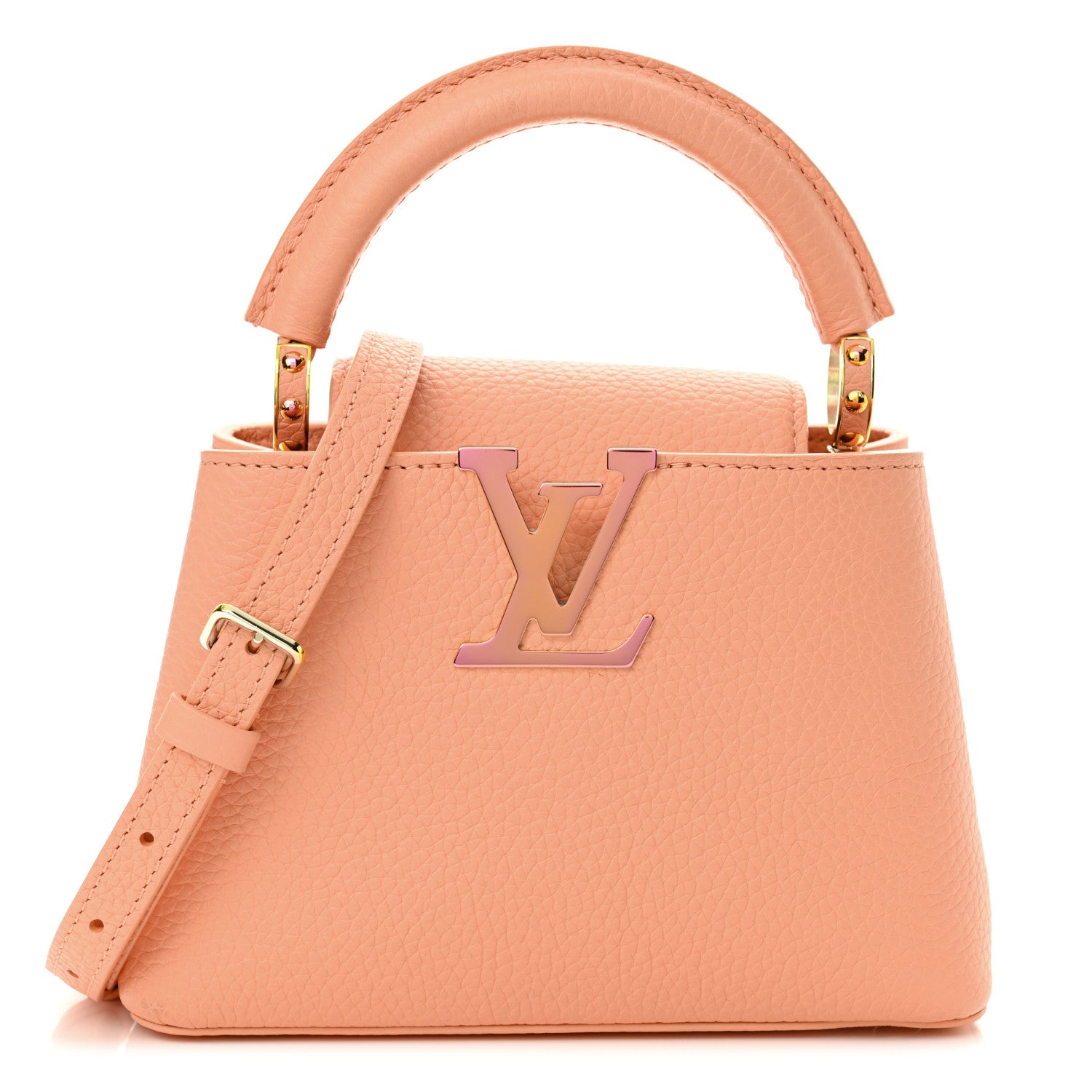 Louis Vuitton Taurillon Mini Capucines Iridescent Abricot 1 of 9